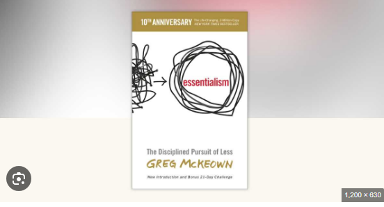 Essentialism by Greg McKeown