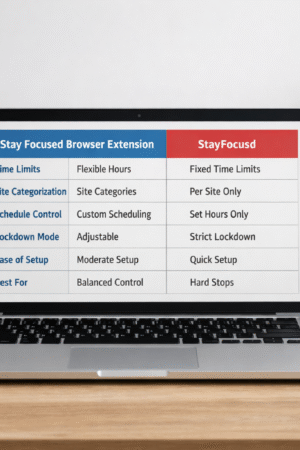 Stay Focused Browser Extension vs StayFocusd
