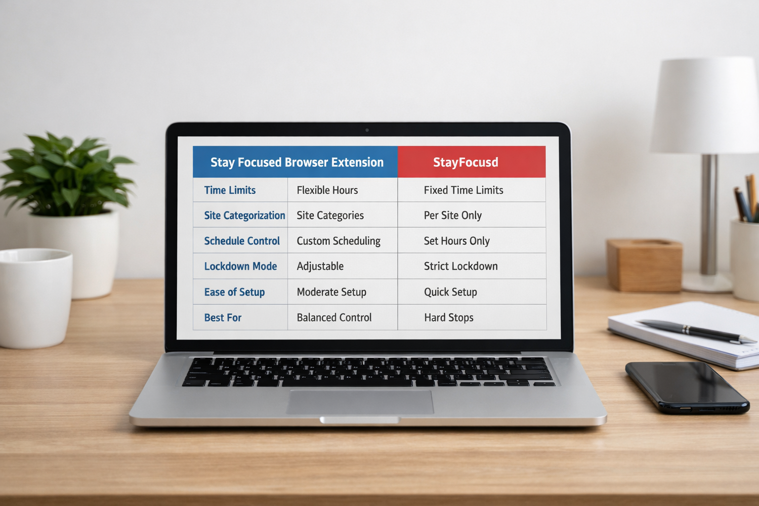 Stay Focused Browser Extension vs StayFocusd