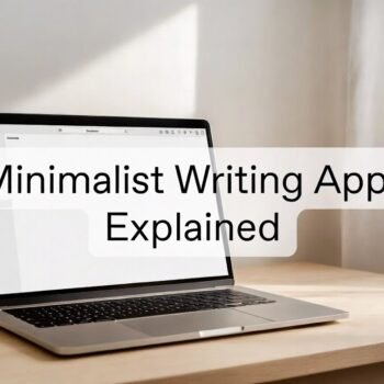 Minimalist Writing App